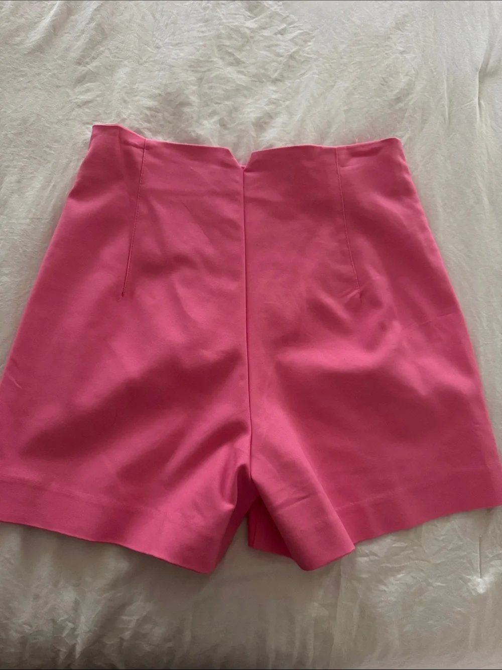 stradivarius Hot Pink Tailored High-Rise Shorts - Picture 3 of 3
